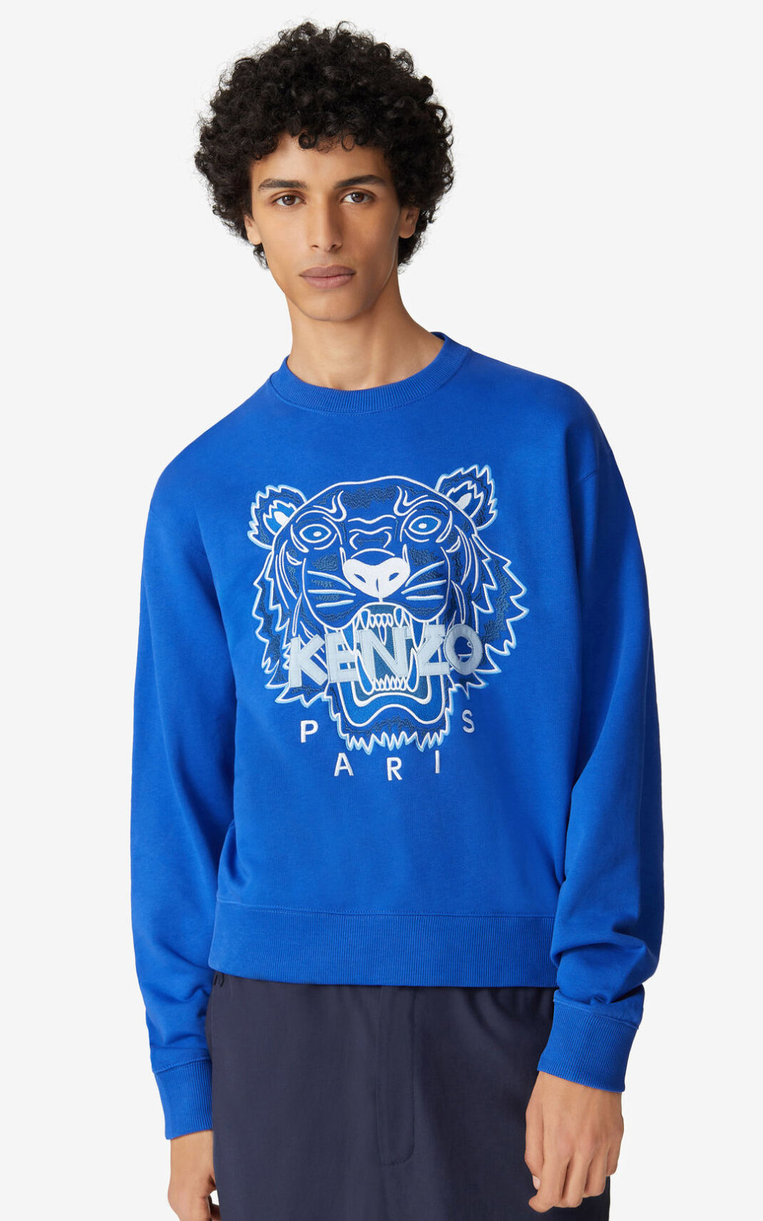 Sweat Kenzo Homme Tiger Bleu Royal Bleu LKYQU-6357